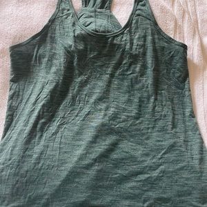 Lululemon tank top size 10 green